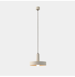 LedsC4 - Luminaria colgante Keops 1 cuerpo Tiny E27 15 blanco grisáceo 576lm