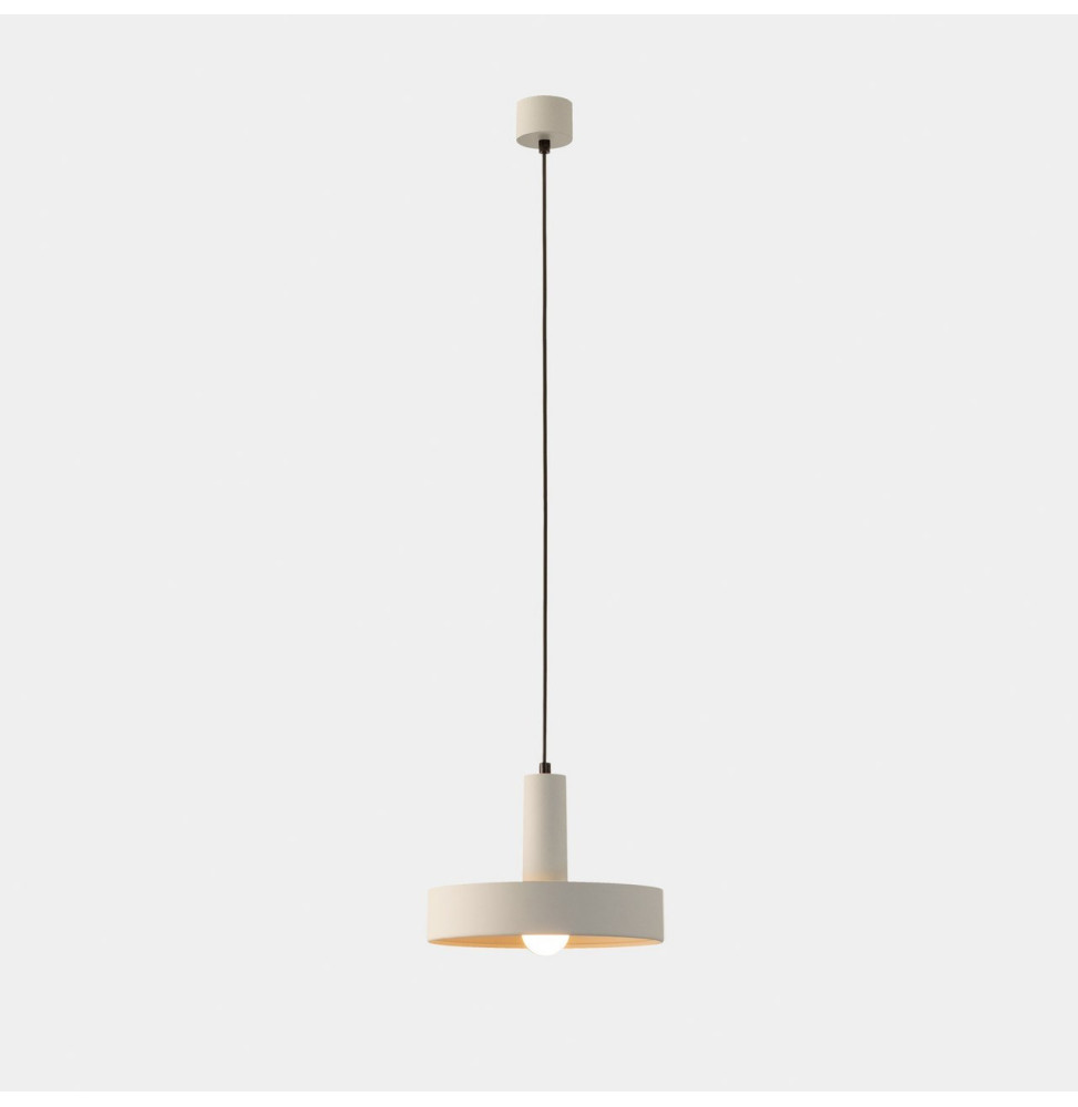 LedsC4 - Luminaria colgante Keops 1 cuerpo Tiny E27 15 blanco grisáceo 576lm