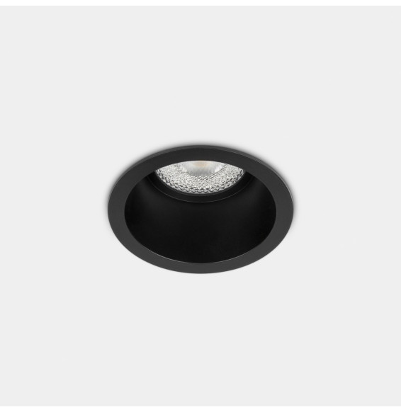 LedsC4 - Downlight Lite Deep Fix ø70mm 13.9 blanco cálido 2700K CRI 90 34º DALI-2/PUSH negro IP54 893lm