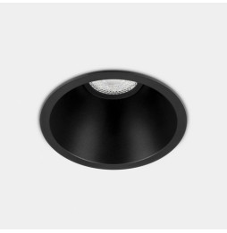 LedsC4 - Downlight Lite Deep Fix Ø105mm 8.5 blanco neutro 4000K CRI 90 34º DALI-2/PUSH negro IP54 640lm
