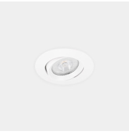 LedsC4 - Downlight Lite Flat ajustable Ø80 13.9 blanco cálido 2700K CRI 90 34º DALI-2/PUSH blanco IP54 954lm