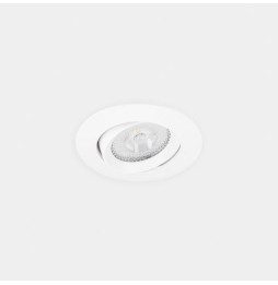LedsC4 - Downlight Lite Flat ajustable Ø80 13.9 blanco cálido 2700K CRI 90 34º DALI-2/PUSH blanco IP54 954lm