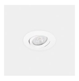 LedsC4 - Downlight Lite Flat ajustable Ø80 13.9 blanco cálido 2700K CRI 90 34º PHASE CUT blanco IP54 954lm