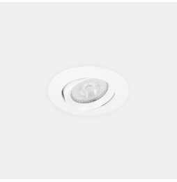 LedsC4 - Downlight Lite Flat ajustable Ø80 13.9 blanco cálido 2700K CRI 90 34º ON-OFF blanco IP54 954lm