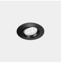 LedsC4 - Downlight Lite Flat ajustable Ø80 13.9 blanco cálido 3000K CRI 90 34º ON-OFF negro IP54 995lm