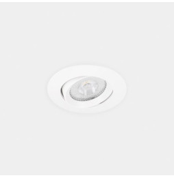 LedsC4 - Downlight Lite Flat ajustable Ø80 13.9 blanco cálido 3000K CRI 90 34º ON-OFF blanco IP54 1010lm