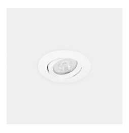 LedsC4 - Downlight Lite Flat ajustable Ø80 13.9 blanco cálido 3000K CRI 90 34º ON-OFF blanco IP54 1010lm