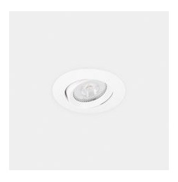 LedsC4 - Downlight Lite Flat ajustable Ø80 13.9 blanco cálido 3000K CRI 90 34º PHASE CUT blanco IP54 1010lm