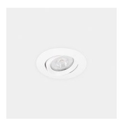 LedsC4 - Downlight Lite Flat ajustable Ø80 13.9 blanco neutro 4000K CRI 90 34º DALI-2/PUSH blanco IP54 1093lm