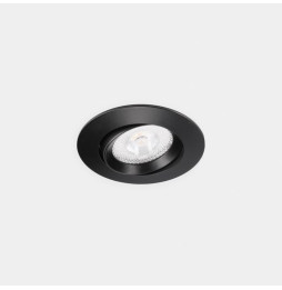 LedsC4 - Downlight Lite Flat ajustable Ø80 13.9 blanco neutro 4000K CRI 90 34º ON-OFF negro IP54 1077lm