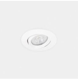 LedsC4 - Downlight Lite Flat ajustable Ø80 13.9 blanco neutro 4000K CRI 90 34º PHASE CUT blanco IP54 1093lm