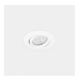LedsC4 - Downlight Lite Flat ajustable Ø80 8.5 blanco cálido 2700K CRI 90 34º DALI-2/PUSH blanco IP54 651lm