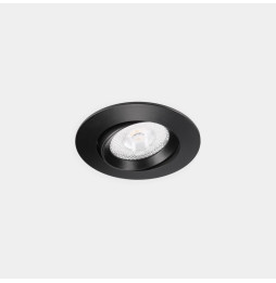 LedsC4 - Downlight Lite Flat ajustable Ø80 8.5 blanco cálido 2700K CRI 90 34º PHASE CUT negro IP54 651lm