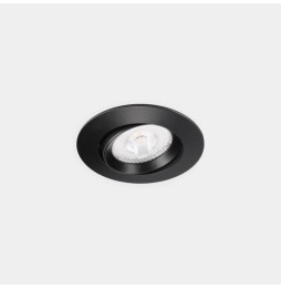 LedsC4 - Downlight Lite Flat ajustable Ø80 8.5 blanco cálido 2700K CRI 90 34º PHASE CUT negro IP54 651lm