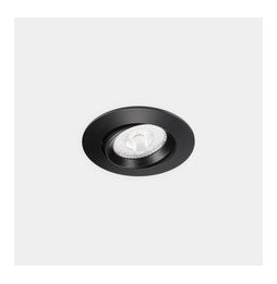LedsC4 - Downlight Lite Flat ajustable Ø80 8.5 blanco cálido 2700K CRI 90 34º PHASE CUT negro IP54 651lm
