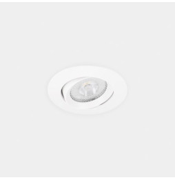LedsC4 - Downlight Lite Flat ajustable Ø80 8.5 blanco cálido 3000K CRI 90 34º PHASE CUT blanco IP54 679lm
