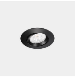 LedsC4 - Downlight Lite Flat ajustable Ø80 8.5 blanco neutro 4000K CRI 90 34º DALI-2/PUSH negro IP54 724lm