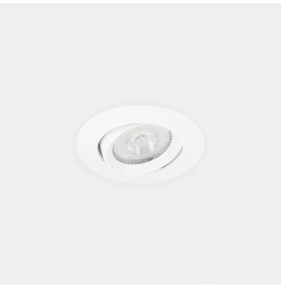 LedsC4 - Downlight Lite Flat ajustable Ø80 8.5 blanco neutro 4000K CRI 90 34º ON-OFF blanco IP54 734lm