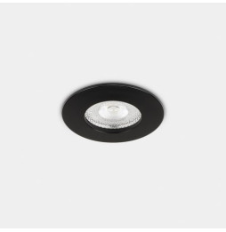 LedsC4 - Downlight Lite Flat Fix Ø70 13.9 blanco neutro 4000K CRI 90 34º DALI-2/PUSH negro IP54 1077lm