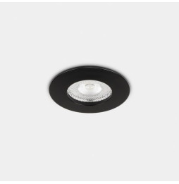 LedsC4 - Downlight Lite Flat Fix Ø70 8.5 blanco neutro 4000K CRI 90 34º ON-OFF negro IP54 724lm