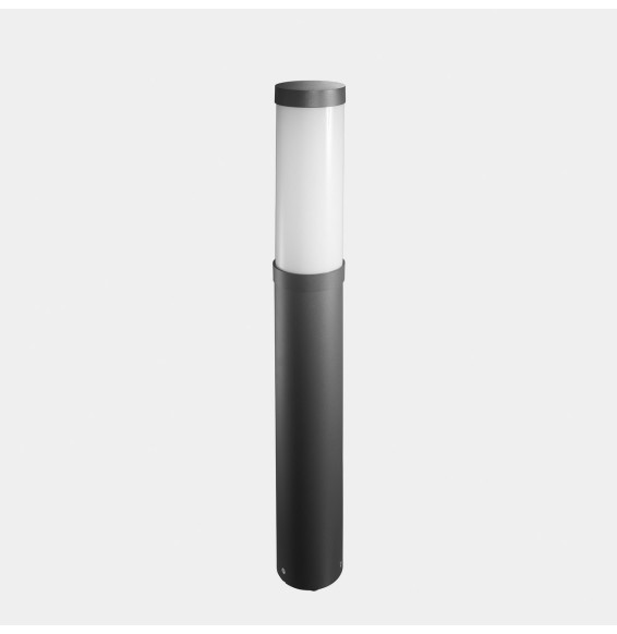 LedsC4 - Baliza IP66 Lyon LED 21.6 SW 2700-3200-4000K ON-OFF gris urbano 1937lm