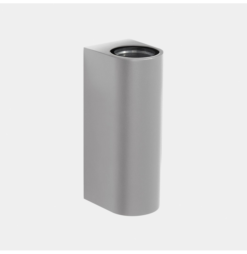 LedsC4 - Aplique IP66 Max Big doble emisión LED 17.3 blanco extra cálido 2200K DALI-2 gris 3624lm