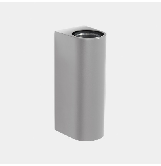 LedsC4 - Aplique IP66 Max Big doble emisión LED 17.3 blanco extra cálido 2200K DALI-2 gris 4338lm