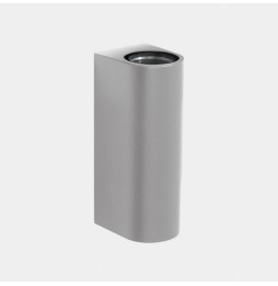 LedsC4 - Aplique IP66 Max Big doble emisión LED 17.3 blanco extra cálido 2200K DALI-2 gris 4338lm