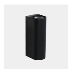 LedsC4 - Aplique IP66 Max Big doble emisión LED 17.3 blanco extra cálido 2200K DALI-2 negro 4406lm