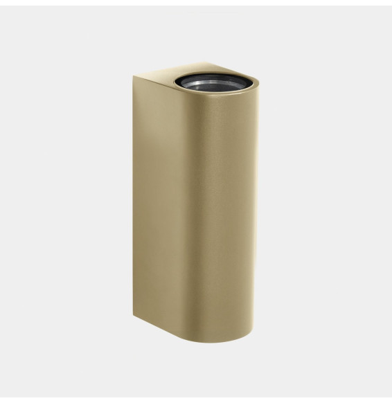 LedsC4 - Aplique IP66 Max Big doble emisión LED 17.3 blanco extra cálido 2200K DALI-2 oro 4015lm