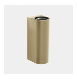 LedsC4 - Aplique IP66 Max Big doble emisión LED 17.3 blanco extra cálido 2200K DALI-2 oro 4338lm