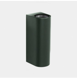 LedsC4 - Aplique IP66 Max Big doble emisión LED 17.3 blanco extra cálido 2200K DALI-2 verde abeto 3624lm