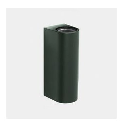 LedsC4 - Aplique IP66 Max Big doble emisión LED 17.3 blanco extra cálido 2200K DALI-2 verde abeto 3624lm