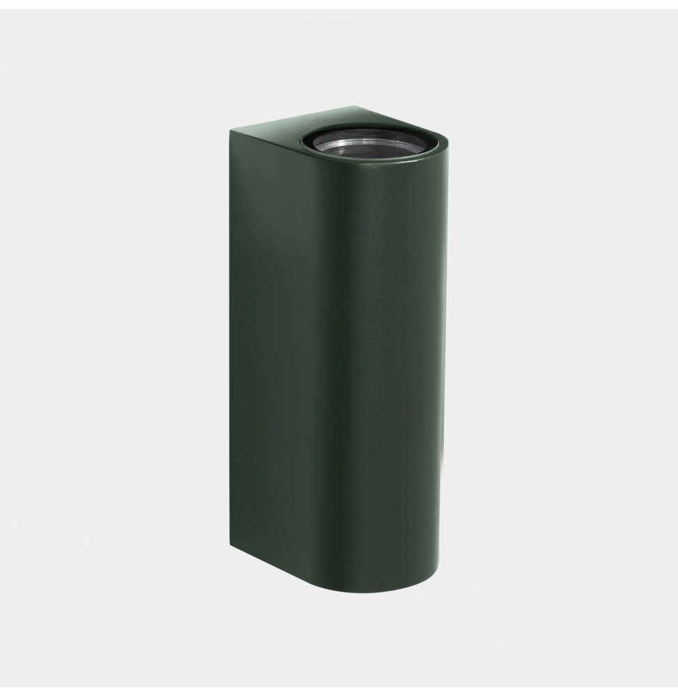 LedsC4 - Aplique IP66 Max Big doble emisión LED 17.3 blanco extra cálido 2200K DALI-2 verde abeto 3947lm