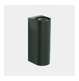 LedsC4 - Aplique IP66 Max Big doble emisión LED 17.3 blanco extra cálido 2200K DALI-2 verde abeto 3947lm