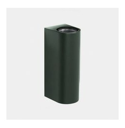 LedsC4 - Aplique IP66 Max Big doble emisión LED 17.3 blanco extra cálido 2200K DALI-2 verde abeto 4015lm