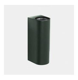 LedsC4 - Aplique IP66 Max Big doble emisión LED 17.3 blanco extra cálido 2200K DALI-2 verde abeto 4338lm
