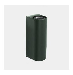 LedsC4 - Aplique IP66 Max Big doble emisión LED 17.3 blanco extra cálido 2200K DALI-2 verde abeto 4270lm