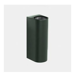 LedsC4 - Aplique IP66 Max Big doble emisión LED 17.3 blanco extra cálido 2200K DALI-2 verde abeto 4406lm