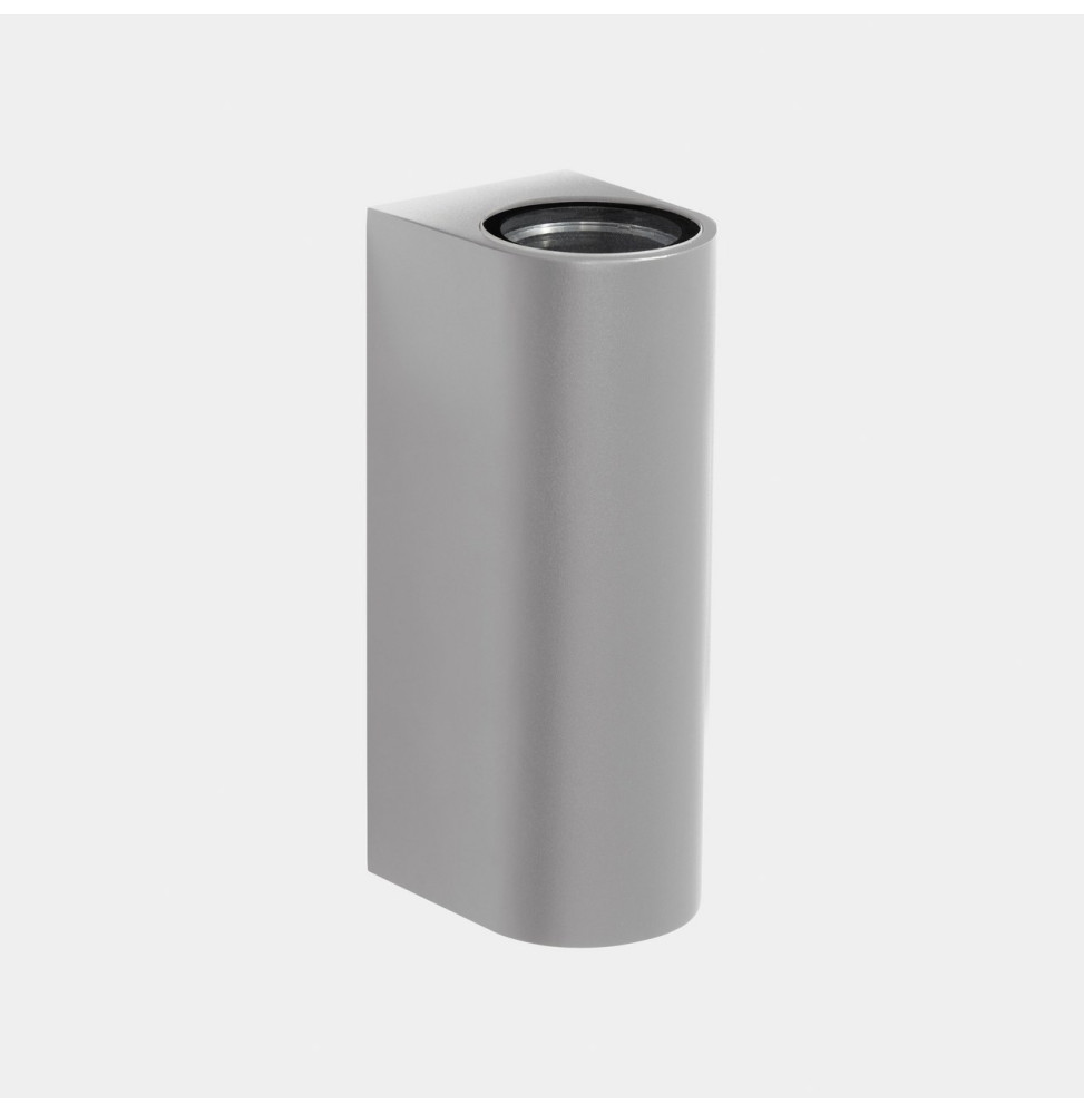 LedsC4 - Aplique IP66 Max Big doble emisión LED 17.3 blanco extra cálido 2200K ON-OFF gris 4406lm