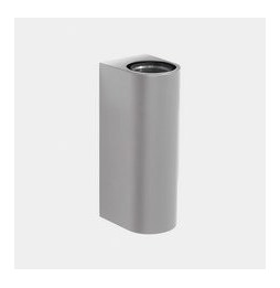 LedsC4 - Aplique IP66 Max Big doble emisión LED 17.3 blanco extra cálido 2200K ON-OFF gris 4015lm