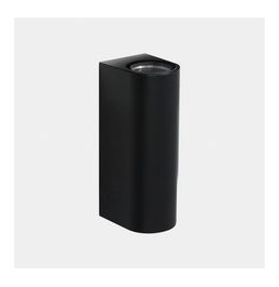 LedsC4 - Aplique IP66 Max Big doble emisión LED 17.3 blanco extra cálido 2200K ON-OFF negro 3624lm