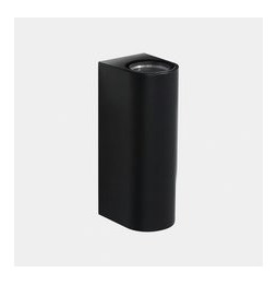LedsC4 - Aplique IP66 Max Big doble emisión LED 17.3 blanco extra cálido 2200K ON-OFF negro 4015lm