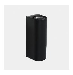 LedsC4 - Aplique IP66 Max Big doble emisión LED 17.3 blanco extra cálido 2200K ON-OFF negro 4270lm