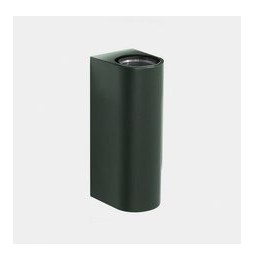 LedsC4 - Aplique IP66 Max Big doble emisión LED 17.3 blanco extra cálido 2200K ON-OFF verde abeto 3624lm