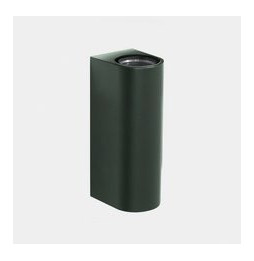 LedsC4 - Aplique IP66 Max Big doble emisión LED 17.3 blanco extra cálido 2200K ON-OFF verde abeto 3947lm