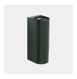 LedsC4 - Aplique IP66 Max Big doble emisión LED 17.3 blanco extra cálido 2200K ON-OFF verde abeto 4270lm