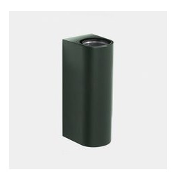 LedsC4 - Aplique IP66 Max Big doble emisión LED 17.3 blanco extra cálido 2200K ON-OFF verde abeto 4338lm