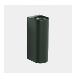 LedsC4 - Aplique IP66 Max Big doble emisión LED 17.3 blanco extra cálido 2200K ON-OFF verde abeto 4406lm