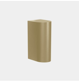 LedsC4 - Aplique IP66 Max Big simple emisión LED 20 blanco extra cálido 2200K DALI-2 oro 2135lm